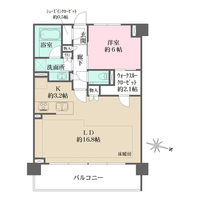 ザ・パークハウス横浜港南台の間取り