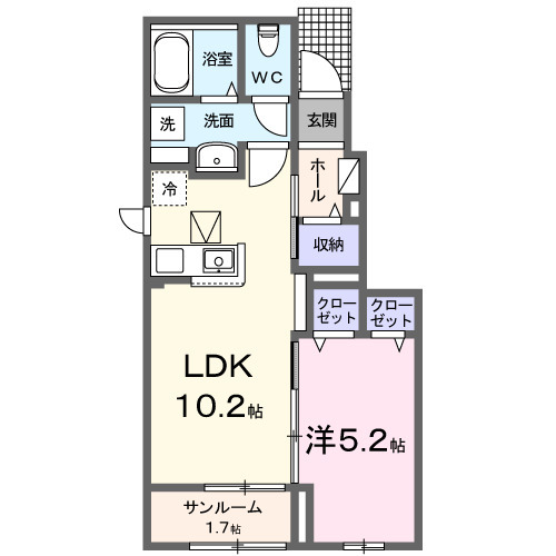 モカ ⅩⅠの間取り