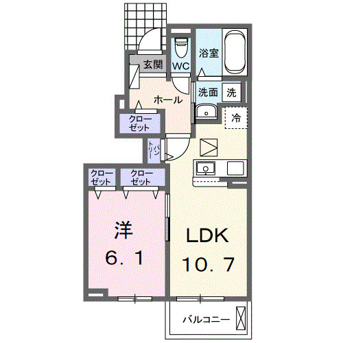 フルール・ド・リス Ⅱの間取り