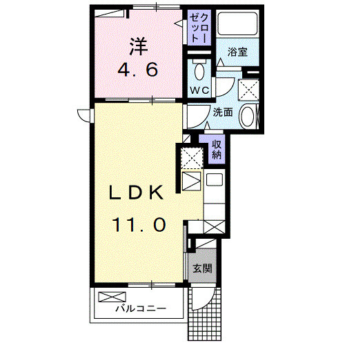 フルール・ド・リス Ⅰの間取り