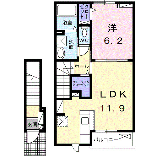 フルール・ド・リス Ⅰの間取り