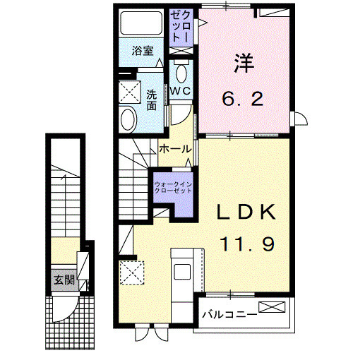 フルール・ド・リス Ⅰの間取り