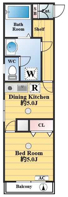 コーポ山吹の間取り