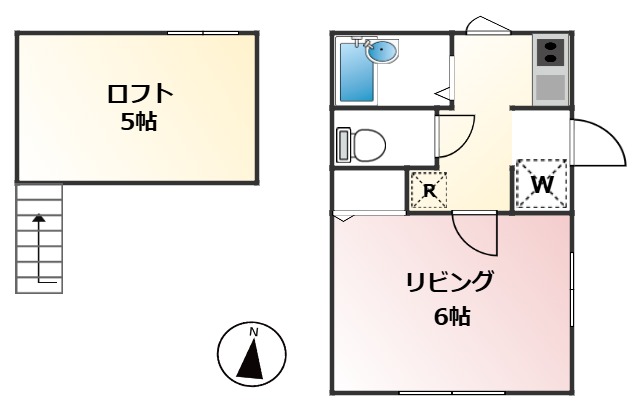 アールフラット中落合の間取り