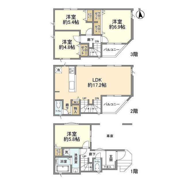 Kolet日野#10の間取り