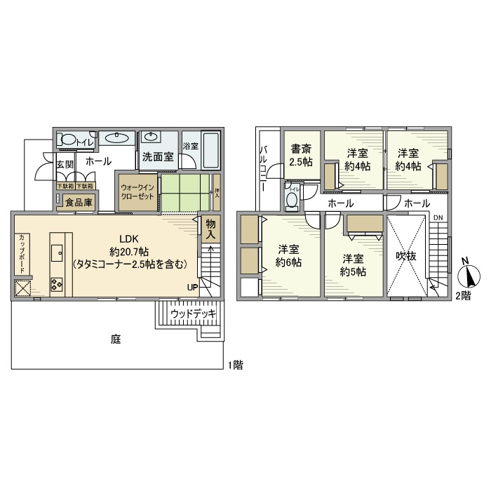 柏原戸建の間取り