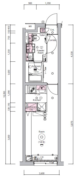 SYNEX NISHI-OIの間取り