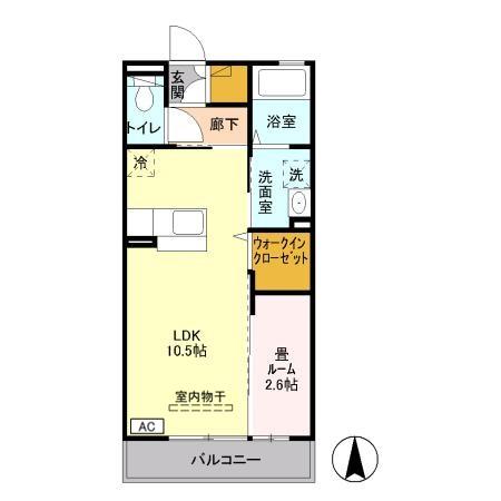 カリンビュー太田の間取り