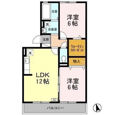 ヴェルドミール　壱番館の間取り