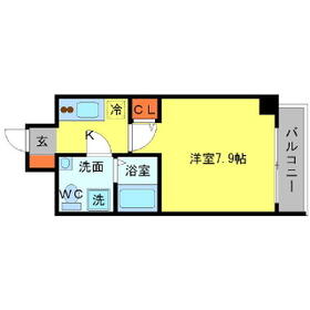 SERENiTE江坂四番館の間取り