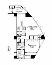 ディーグランセ西麻布ハイヴァリーの間取り