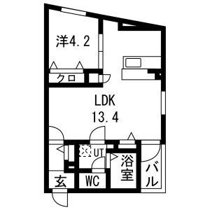 メルヴェイユ大日の間取り