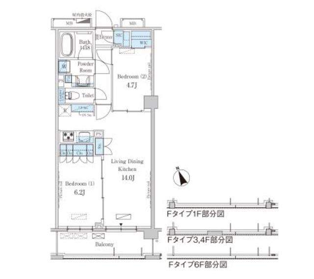 パークアクシス駒込HILLTOPの間取り