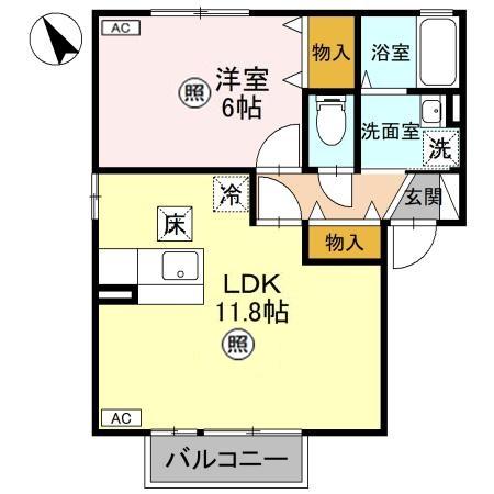 グリーンハイツ Hの間取り