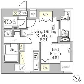 アジールコート松濤の間取り