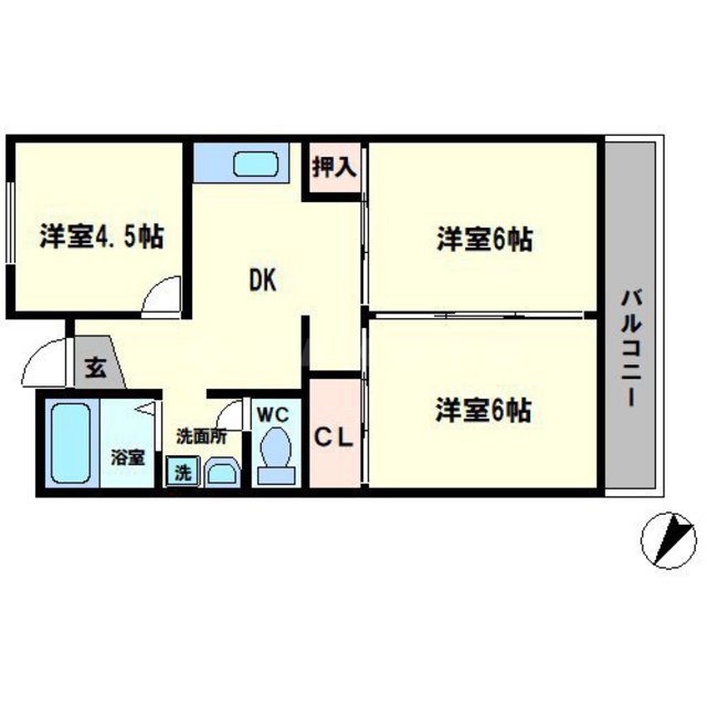 ラフェンテ塚本の間取り