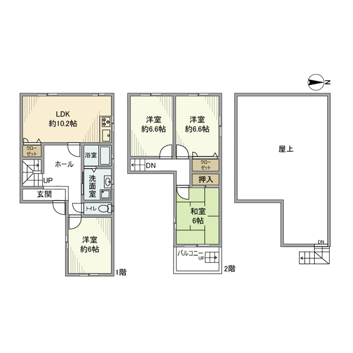 白島1丁目戸建の間取り