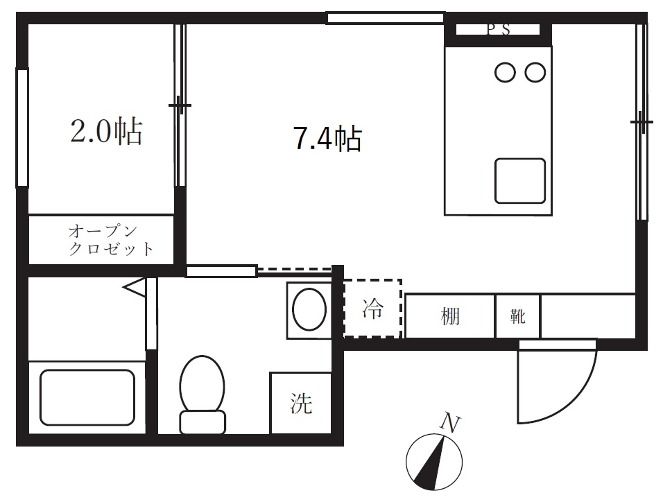 アピチェ南千住B棟の間取り