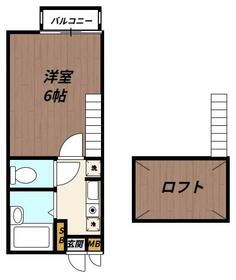 西野谷ハイツの間取り