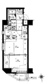 ハーモニーレジデンス神楽坂の間取り