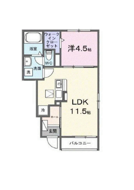 NEW DeFI恵美の間取り