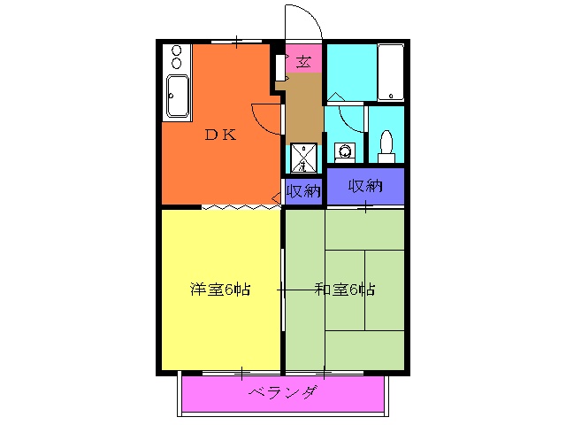 ハイツ桐の間取り