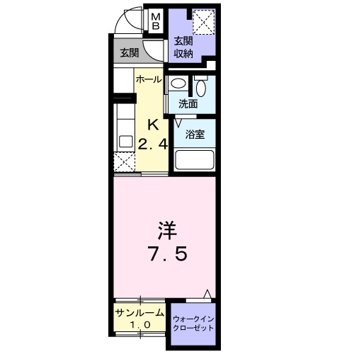 スターカレントⅠの間取り