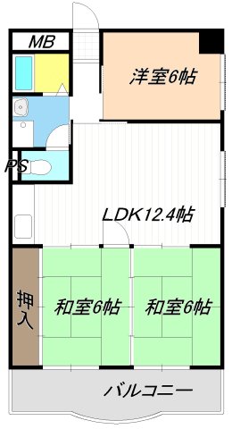 ハーバーグランドハイツ杉浦の間取り