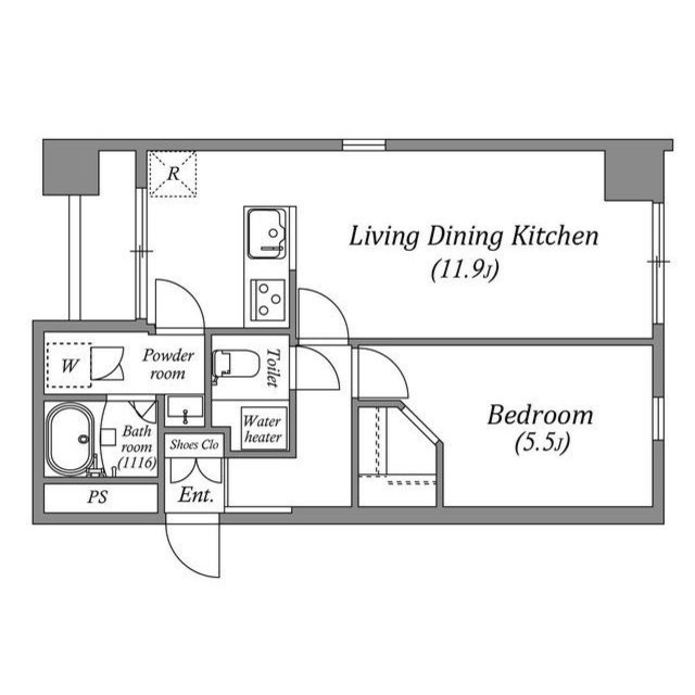 オーパスホームズ八丁堀の間取り