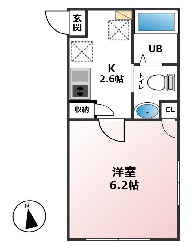 grenade横須賀(グルナードヨコスカ)の間取り