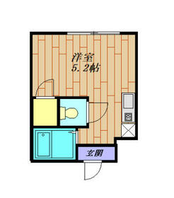 アルテ北久里浜 103号室の間取り