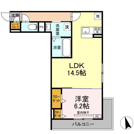 (仮称)D-ROOM下池川町の間取り