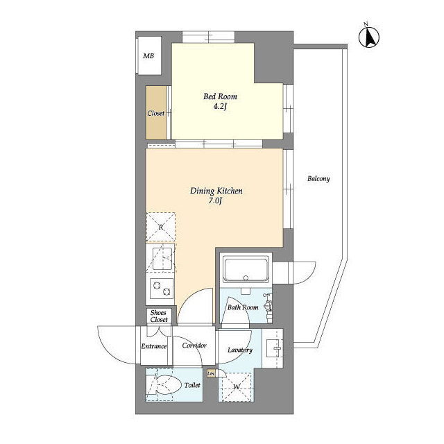 AIFLAT品川戸越パークサイドの間取り