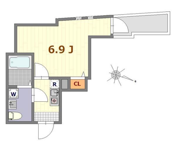 グリーンハイツ西横浜の間取り