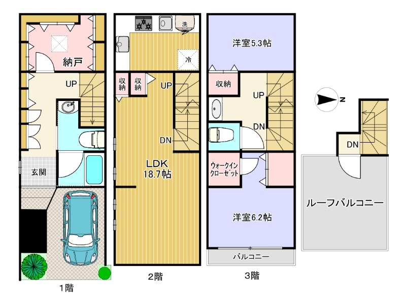 坪田邸の間取り