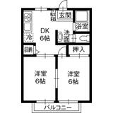 ジュネス石川Aの間取り