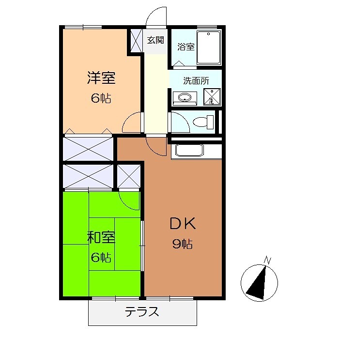 セジュール大沢Bの間取り