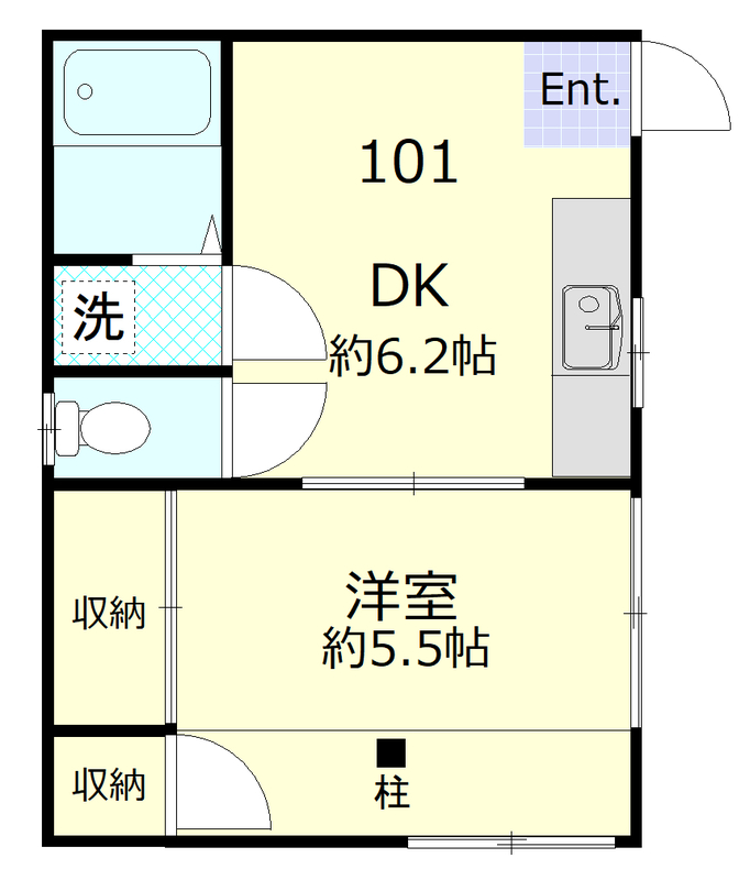慶南コーポの間取り