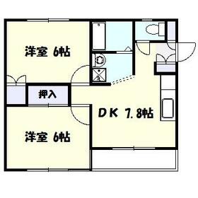 フラット穂留寿(ほるす)の間取り