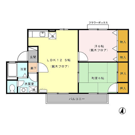 リヴェールＫの間取り