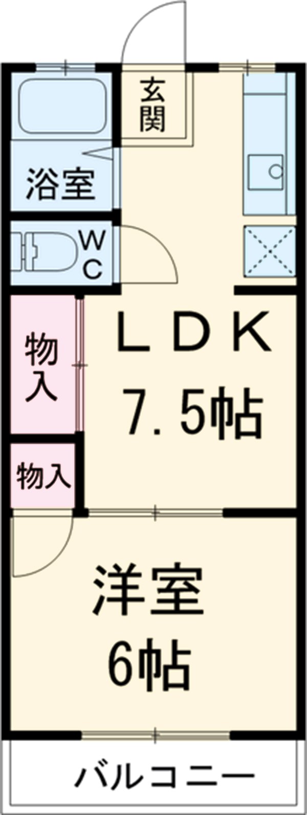 コーポ市川の間取り