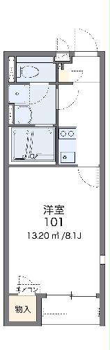 レオネクストアビタシオンα・107号室の間取り