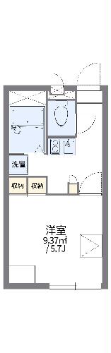 レオパレスパシオネの間取り