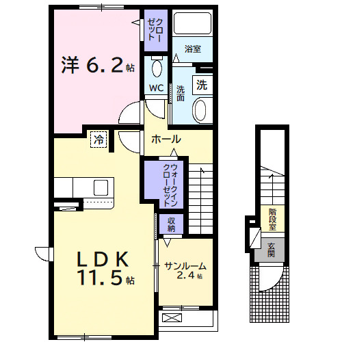 エアリーBの間取り