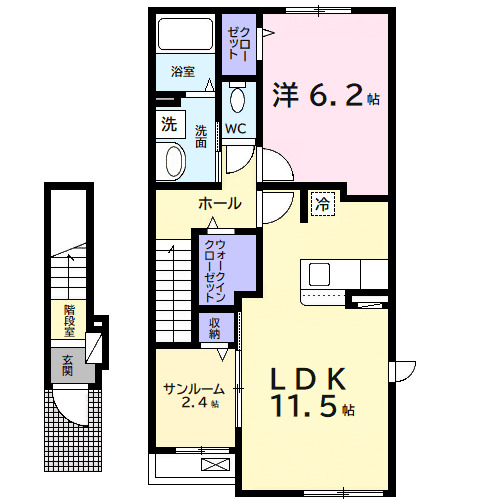エアリーBの間取り