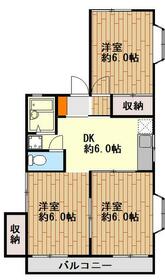 サンフラワーB棟の間取り