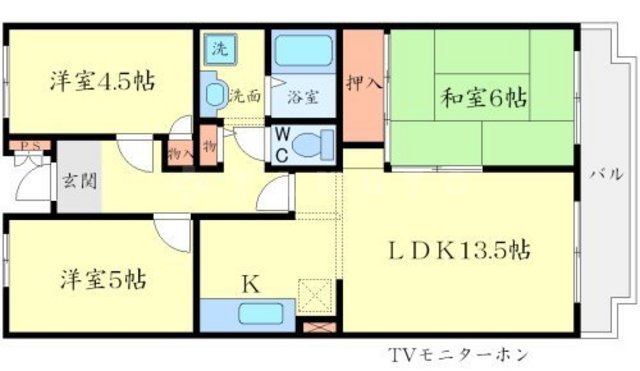 シャルム箕面の間取り