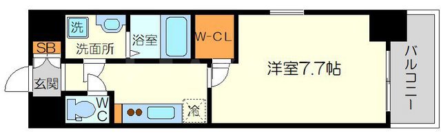 エスリード大阪グランゲートの間取り