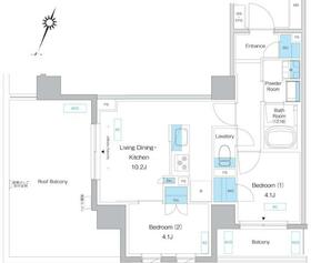 プレディアコート板橋の間取り