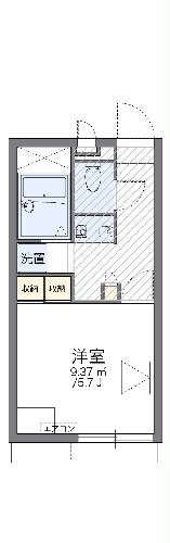 レオパレスドミールの間取り